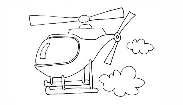 直升机怎么画 直升机简笔画画法 直升机怎么画 直升机简笔画画法