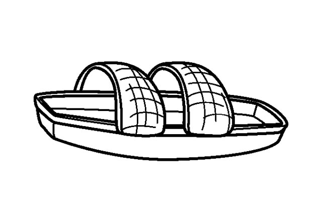 2张小木舟的简笔画 2张小木舟的简笔画