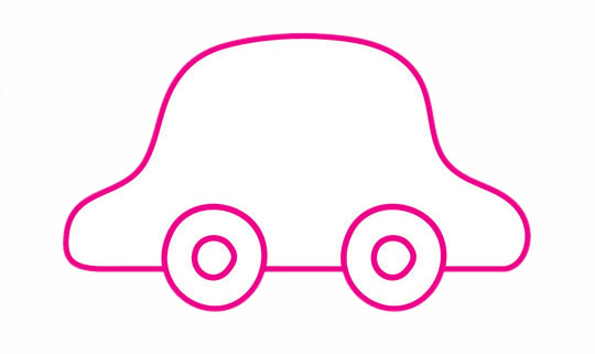 几个圈圈就能画出小汽车 几个圈圈就能画出小汽车