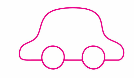 几个圈圈就能画出小汽车 几个圈圈就能画出小汽车