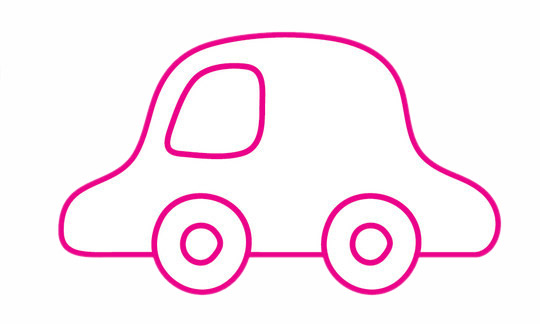 几个圈圈就能画出小汽车 几个圈圈就能画出小汽车