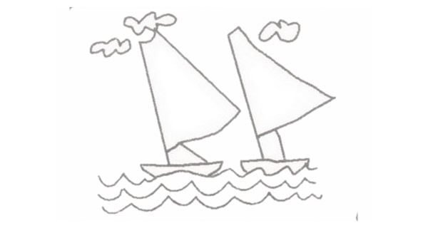 超简单的帆船简笔画 超简单的帆船简笔画