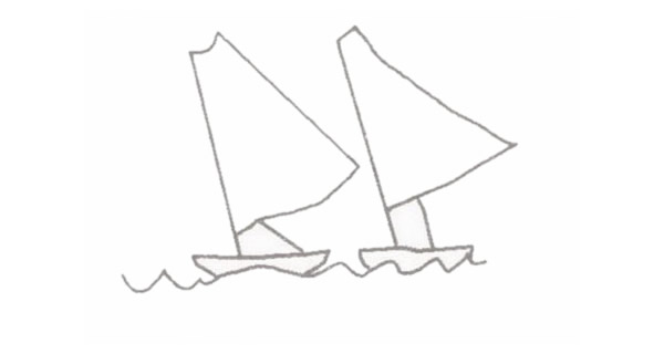超简单的帆船简笔画 超简单的帆船简笔画
