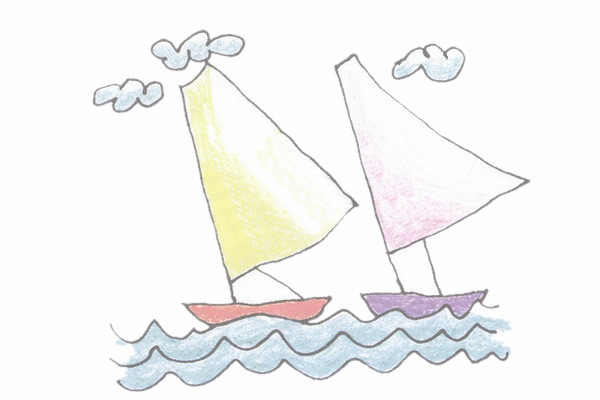 超简单的帆船简笔画 超简单的帆船简笔画