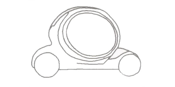 非常酷的概念车简笔画 非常酷的概念车简笔画