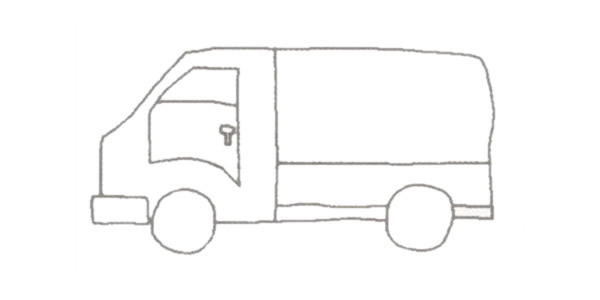 货车怎么画 货车简笔画的画法 货车怎么画 货车简笔画的画法