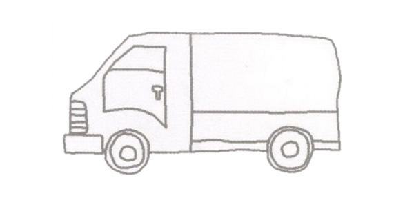 货车怎么画 货车简笔画的画法 货车怎么画 货车简笔画的画法