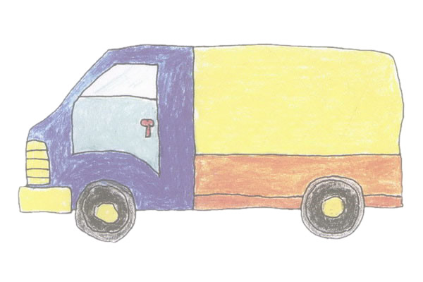 货车怎么画 货车简笔画的画法 货车怎么画 货车简笔画的画法