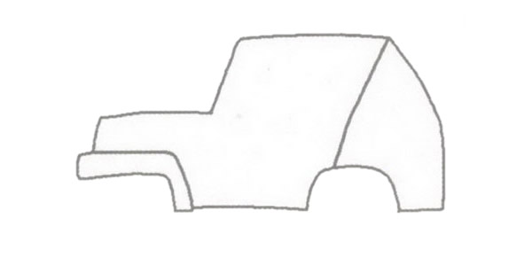 吉普车简笔画的画法(儿童画吉普车简笔画)