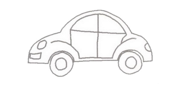 轿车怎么画 轿车简笔画 轿车怎么画 轿车简笔画