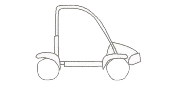 卡丁车简笔画的画法(卡丁车简笔画儿童画)