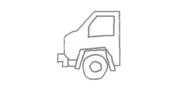 洒水车简笔画的画法(洒水车简笔画画画)