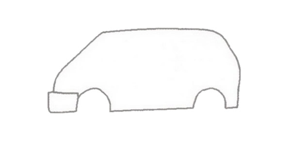 商务车简笔画的画法(我要画商务车)