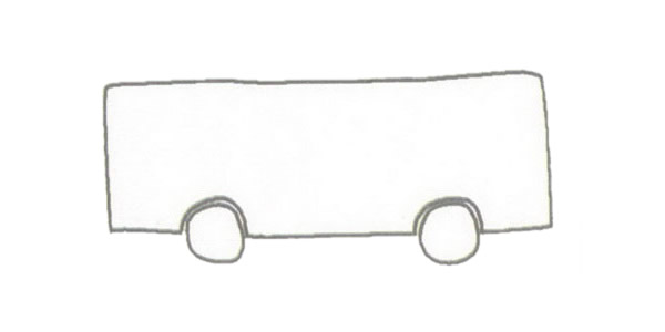 公共汽车简笔画步骤(简笔画公共汽车的画法步骤)