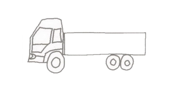 卡车简笔画步骤教程