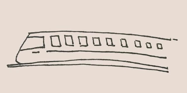 绿皮火车简笔画