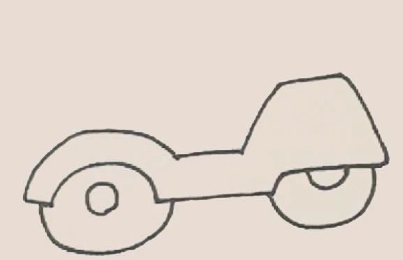 电动车简笔画步骤