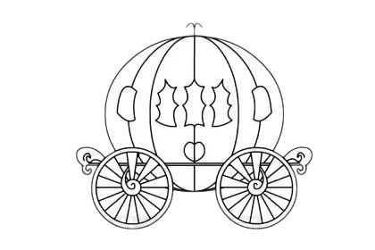 南瓜车简笔画(南瓜车简笔画简单又漂亮图片)