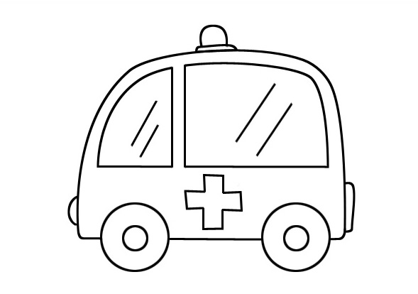 可爱的卡通救护车简笔画(可爱的卡通头像女头)