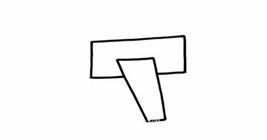 卡通战斗机儿童简笔画