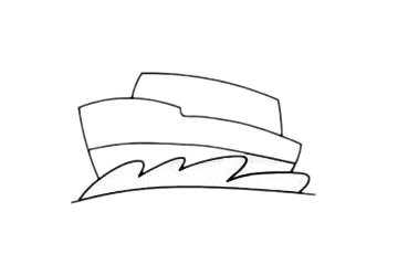 游轮简笔画步骤 游轮简笔画步骤