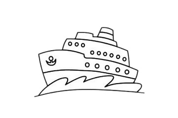 游轮简笔画步骤 游轮简笔画步骤
