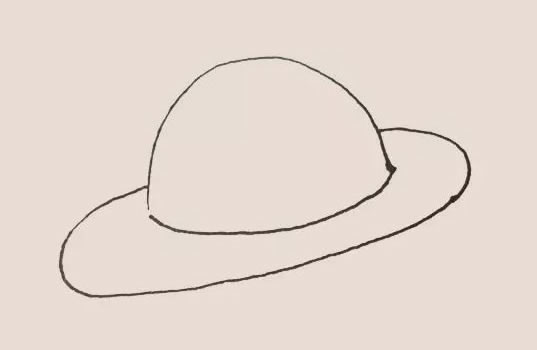 卡通的UFO外星人简笔画