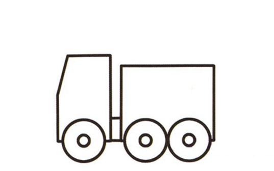 带云梯的消防车简笔画 带云梯的消防车简笔画