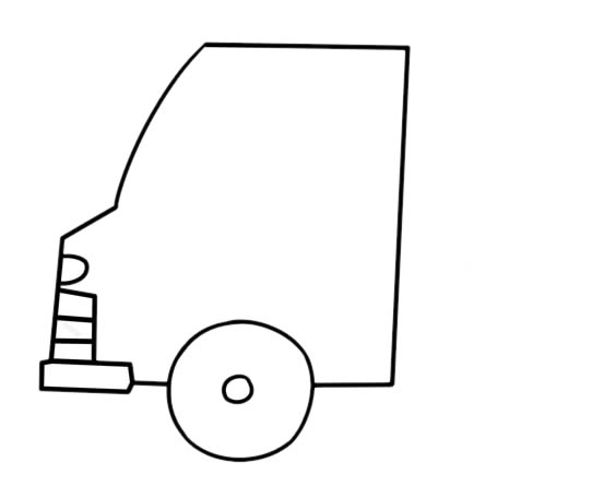 简单漂亮的洒水车简笔画(简易洒水车的制作方法)