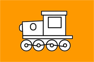 火车简笔画怎么画最简单