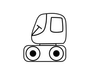 超简单的推土机简笔画步骤 超简单的推土机简笔画步骤