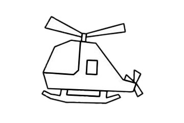 分享几款不同的直升机简笔画
