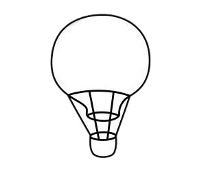 热气球怎么画最简单