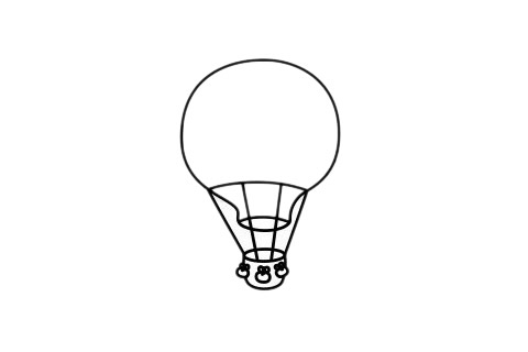 热气球怎么画最简单