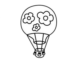 热气球怎么画最简单