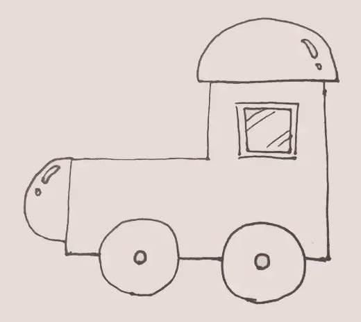 火车头简笔画步骤 火车头简笔画步骤