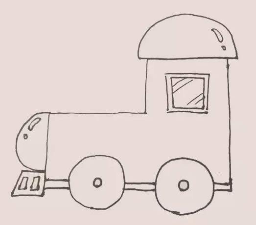 火车头简笔画步骤 火车头简笔画步骤