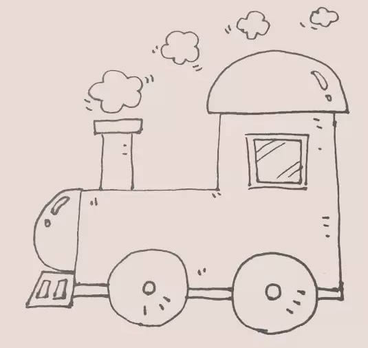 火车头简笔画步骤 火车头简笔画步骤