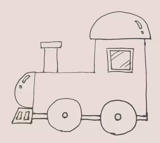 火车头简笔画步骤 火车头简笔画步骤