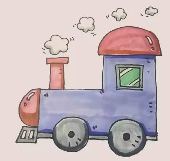 火车头简笔画步骤 火车头简笔画步骤