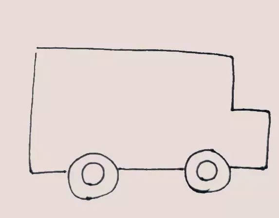 校车简笔画步骤教程 校车简笔画步骤教程