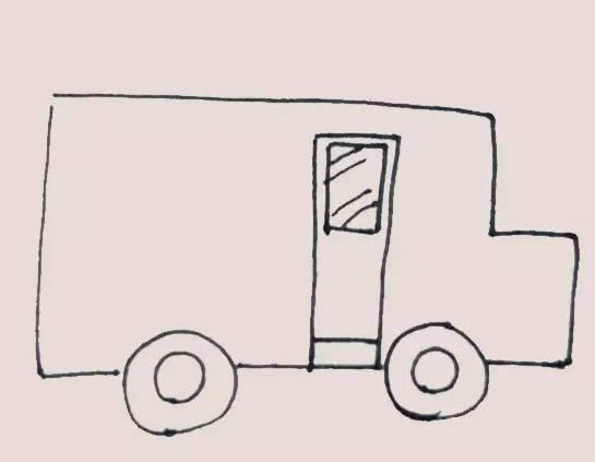 校车简笔画步骤教程 校车简笔画步骤教程