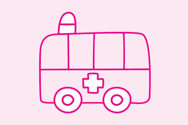 救护车简笔画步骤教程