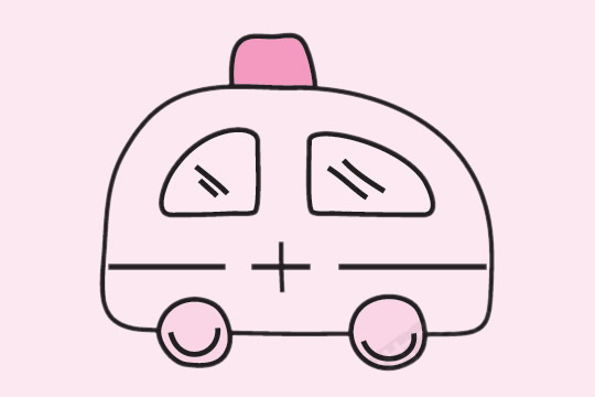 救护车简笔画步骤教程