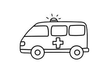 救护车简笔画步骤 救护车简笔画大全 救护车简笔画步骤 救护车简笔画大全