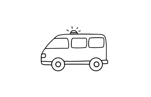 救护车简笔画步骤 救护车简笔画大全 救护车简笔画步骤 救护车简笔画大全