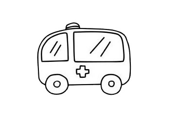 救护车简笔画步骤 救护车简笔画大全 救护车简笔画步骤 救护车简笔画大全