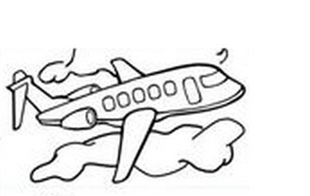 多种形态的飞机简笔画精选