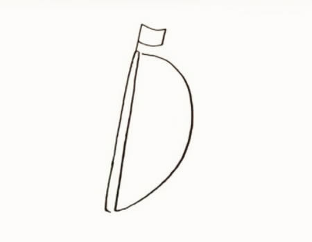 关于帆船的简笔画教程