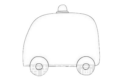 非常简单的救护车简笔画